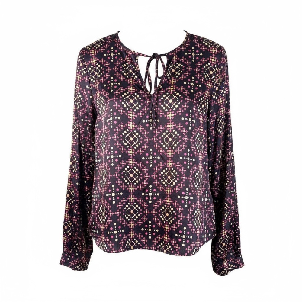 Tory Burch Women’s patterned printed Blouse 100% silk